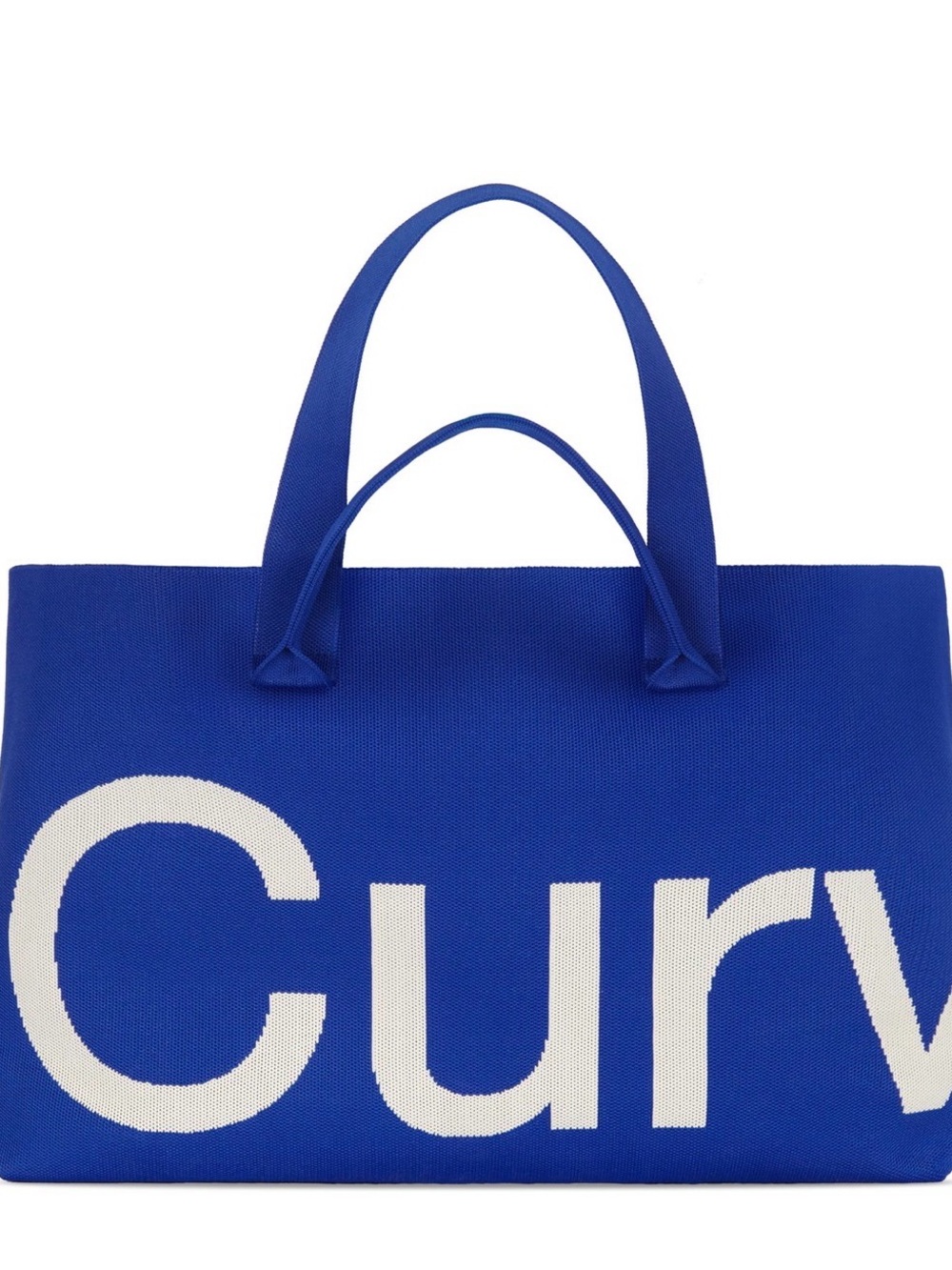 Curves by Sean Brown Knit Tote Bag ‘Sapphire’